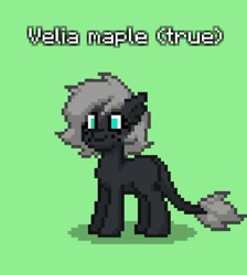 Size: 586x655 | Tagged: safe, oc, oc:velia maple, changeling, pony, pony town