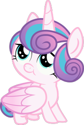 Size: 3000x4475 | Tagged: safe, artist:sollace, edit, editor:slayerbvc, princess flurry heart, alicorn, pony, a flurry of emotions, .svg available, absurd resolution, baby, cute, diaperless edit, flurrybetes, naked flurry heart, simple background, solo, transparent background, vector