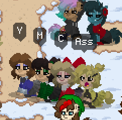 Size: 242x238 | Tagged: safe, pony, heathers, one of these things is not like the others, pony town, technically correct, vulgar, ymca