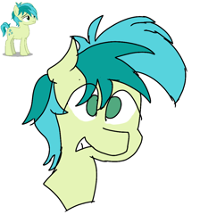 Size: 894x1000 | Tagged: safe, artist:treble clefé, sandbar, earth pony, pony, bust, cute, solo