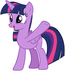 Size: 5826x6412 | Tagged: safe, artist:andoanimalia, twilight sparkle, twilight sparkle (alicorn), alicorn, pony, school daze, absurd resolution, female, mare, simple background, solo, transparent background, underhoof, vector, waving