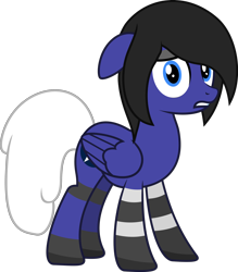 Size: 1024x1171 | Tagged: safe, artist:jeremeymcdude, oc, oc:avvie, original species, pegasus, pony, solo, tbf avenger