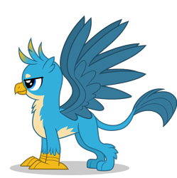 Size: 1322x1325 | Tagged: safe, artist:twilight-twinkle, gallus, griffon, claws, male, paws, simple background, spread wings, transparent background, wings