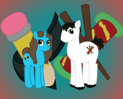 Size: 1968x1579 | Tagged: safe, artist:vcm1824, oc, oc only, earth pony, pony, unicorn, kung fu panda, ponified