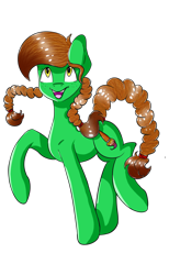 Size: 800x1300 | Tagged: safe, artist:bilbo1, oc, oc:lucky brush, earth pony, pony, art trade, digital art, for:dyonys, smiley face, solo