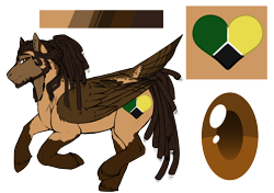Size: 2150x1512 | Tagged: safe, artist:theecchiqueen, oc, oc only, oc:swift step, pegasus, pony, dreadlocks, facial hair, male, reference sheet, socks (coat marking), solo, stallion, tail feathers
