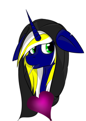 Size: 2480x3507 | Tagged: safe, artist:radbat, oc, oc only, oc:time vortex (th3bluerose), alicorn, alicorn oc, alternate hairstyle, candy, clothes, floppy ears, food, heart, hoodie, lollipop