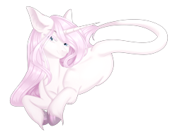 Size: 3042x2274 | Tagged: safe, artist:ohhoneybee, oc, oc:clara, pony, unicorn, female, mare, prone, simple background, solo, transparent background