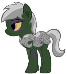 Size: 672x741 | Tagged: safe, artist:thunder-blur, oc, oc only, oc:necroma, earth pony, pony, undead, armor, armored pony, female, mare, simple background, solo, transparent background