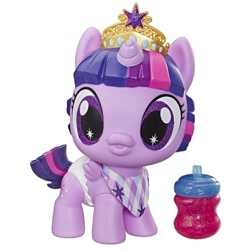 Size: 800x800 | Tagged: safe, twilight sparkle, pony, rainbow roadtrip, baby, baby pony, babylight sparkle, bottle, cute, duckface, toy, twiabetes