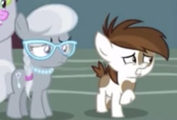 Size: 509x347 | Tagged: safe, screencap, pipsqueak, silver spoon, pony, the ending of the end, cropped, leak