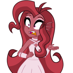 Size: 1024x1024 | Tagged: safe, artist:wubcakeva, oc, oc:mezma, equestria girls, clothes, dress, equestria girls-ified, female, open mouth, simple background, transparent background