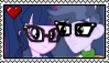 Size: 99x57 | Tagged: safe, artist:shizukamona, microchips, sci-twi, twilight sparkle, human, equestria girls, deviantart stamp, female, glasses, male, microlight, shipping, stamp, straight