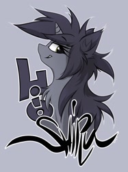 Size: 1453x1947 | Tagged: safe, artist:kejifox, oc, oc:kate, pony, unicorn, bust, solo