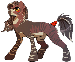 Size: 800x664 | Tagged: safe, oc, oc:church, earth pony, hybrid, pony, zebroid, zony, golden eyes, male, stallion, tail wrap