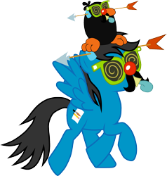 Size: 1504x1582 | Tagged: safe, artist:chipmagnum, oc, oc:chip magnum, bird, pegasus, pony, groucho mask, male, party horn, simple background, solo, stallion, transparent background