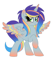 Size: 1338x1505 | Tagged: safe, artist:crystal-tranquility, oc, oc:crystal violet, alicorn, pony, alicorn oc, female, mare, simple background, solo, transparent background