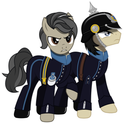 Size: 1024x1024 | Tagged: safe, artist:brony-works, pony, clothes, helmet, male, simple background, stallion, sweden, transparent background, uniform, vector