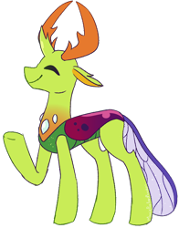 Size: 904x1154 | Tagged: dead source, safe, artist:maxieforest, thorax, changedling, changeling, cute, eyes closed, king thorax, male, profile, quadrupedal, simple background, solo, thorabetes, transparent background