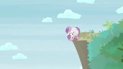 Size: 1920x1080 | Tagged: safe, screencap, sweetie belle, pony, unicorn, growing up is hard to do, being big is all it takes, cliff, cutie mark, female, mare, older, older sweetie belle, rariball, solo, sweetie ball, the cmc's cutie marks