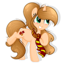 Size: 853x855 | Tagged: safe, artist:xxmelody-scribblexx, oc, oc only, oc:maplebreeze, pony, unicorn, base used, clothes, female, mare, scarf, simple background, solo, transparent background