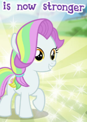 Size: 261x364 | Tagged: safe, coconut cream, pony, cropped, gameloft, meme, solo, wow! glimmer