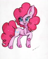 Size: 4895x6097 | Tagged: safe, artist:luxiwind, derpibooru import, pinkie pie, earth pony, pony, absurd resolution, solo, traditional art