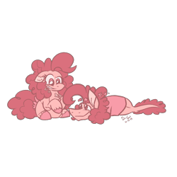 Size: 2000x2000 | Tagged: safe, artist:summer-cascades, derpibooru import, cheese sandwich, pinkie pie, earth pony, pony, cheesepie, female, flower, flower in hair, flower in mouth, male, mare, mouth hold, shipping, stallion, straight