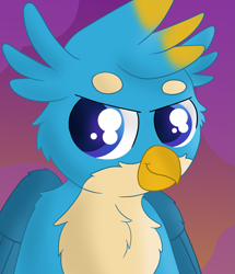 Size: 2057x2387 | Tagged: safe, artist:skyflys, gallus, griffon, cute, gallabetes, looking at you, solo, teenager