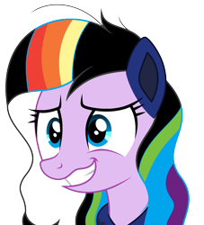 Size: 1780x1960 | Tagged: safe, artist:diamond-chiva, oc, oc:rainbow heart, pony, bust, female, mare, portrait, simple background, solo, transparent background