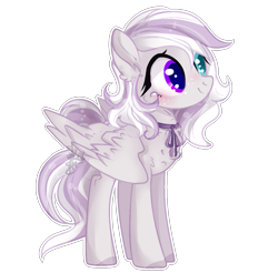 Size: 901x887 | Tagged: safe, artist:shiroikitten, oc, oc only, oc:snowy sweety, pegasus, pony, base used, female, heterochromia, mare, simple background, solo, transparent background