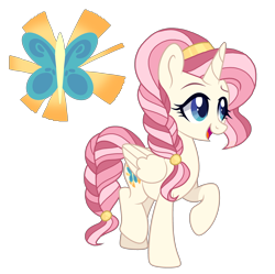 Size: 1280x1275 | Tagged: safe, artist:sweetie-drawz, oc, alicorn, pony, base used, female, magical lesbian spawn, mare, offspring, parent:fluttershy, parent:princess celestia, parents:flutterlestia, simple background, solo, transparent background