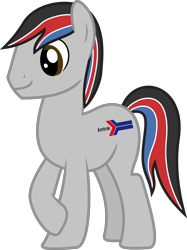 Size: 1024x1369 | Tagged: safe, artist:jeremeymcdude, oc, oc:pittre/phase 3, earth pony, pony, amtrak, male, railroad, simple background, solo, transparent background, vector