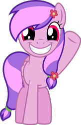 Size: 721x1108 | Tagged: safe, artist:jeremeymcdude, oc, oc:moonlight blossom, pegasus, pony, female, looking at you, simple background, solo, transparent background, vector, waving