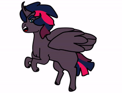 Size: 9000x7000 | Tagged: safe, artist:potatoebat, alicorn, pony, female, magical lesbian spawn, mare, next generation, offspring, parent:tempest shadow, parent:twilight sparkle, parents:tempestlight