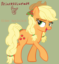 Size: 1936x2100 | Tagged: safe, artist:chaostrical, artist:princessluna04, derpibooru import, applejack, earth pony, pony, base used