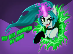 Size: 2700x2000 | Tagged: safe, artist:vale-bandicoot96, ghost, pony, clothes, crossover, danny phantom, ember mclain, female, ponified, smiling, solo