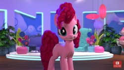 Size: 1280x720 | Tagged: safe, derpibooru import, screencap, pinkie pie, earth pony, pony, hello pinkie pie, 3d, looking at you