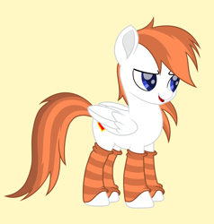 Size: 4233x4449 | Tagged: safe, artist:mihaynoms, oc, oc:manupone, pegasus, pony, cute, leg warmers, movie accurate, new style