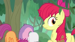 Size: 1920x1080 | Tagged: safe, screencap, apple bloom, scootaloo, sweetie belle, earth pony, pony, growing up is hard to do, cutie mark crusaders, face down ass up, female, mare, mud, muddy, older, older apple bloom, scootabutt, solo focus