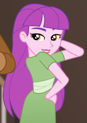 Size: 395x555 | Tagged: safe, screencap, dirk thistleweed, violet wisteria, better together, equestria girls, arm behind head, cropped, female, hand on hip, how to backstage, looking at you, male, offscreen character