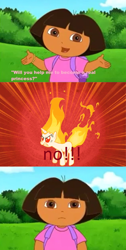 Size: 634x1256 | Tagged: safe, artist:art1stg1rl, edit, edited screencap, screencap, twilight sparkle, unicorn twilight, pony, unicorn, feeling pinkie keen, alicorn drama, comic, crossover, dialogue, dora the explorer, drama, rapidash twilight, screencap comic