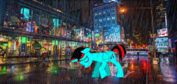 Size: 1113x533 | Tagged: safe, artist:jawsandgumballfan24, oc, oc only, oc:ethan, alicorn, pony, pony creator, alicorn oc, irl, new york city, photo, ponies in real life, solo