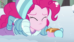 Size: 1280x720 | Tagged: safe, screencap, pinkie pie, better together, equestria girls, holidays unwrapped, out of context, saving pinkie's pie, snow, souffle