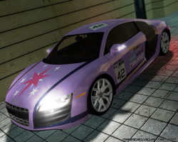 Size: 1280x1024 | Tagged: safe, artist:marineacu, twilight sparkle, 3d, audi, audi r8, car, cutie mark, gmod, itasha