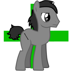 Size: 2000x2000 | Tagged: safe, artist:hybrid-changling, oc, oc only, oc:rib remover, pony, unicorn, green cross, horn, male, solo, stallion, unicorn oc