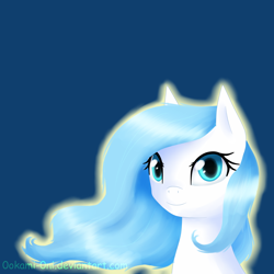 Size: 3000x3000 | Tagged: safe, artist:0okami-0ni, oc, oc only, bust, simple background, solo