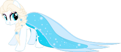 Size: 1352x590 | Tagged: safe, artist:fluttershyartist, pony, elsa, frozen (movie), ponified