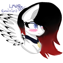 Size: 700x700 | Tagged: safe, artist:chainsmokers-ponies, oc, oc:pandora fawnstep, pegasus, pony, base used, bust, female, mare, portrait, simple background, solo, white background