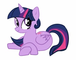 Size: 920x727 | Tagged: safe, artist:zoruaawesome, twilight sparkle, twilight sparkle (alicorn), alicorn, pony, cute, female, mare, prone, simple background, solo, starry eyes, twiabetes, white background, wingding eyes